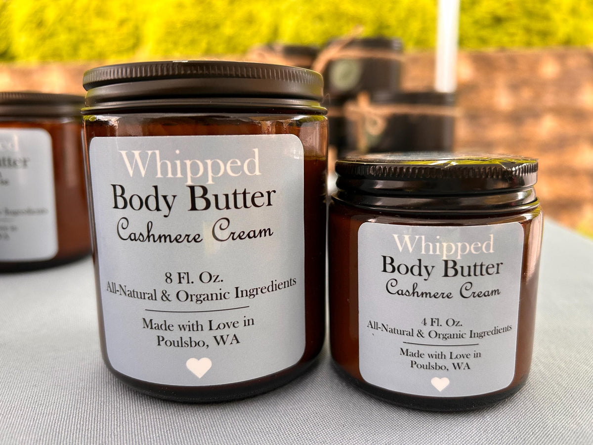Organic Whipped Mango Shea Body Butter | Irish Shortbread Scent, Moisturizing Skin Repair