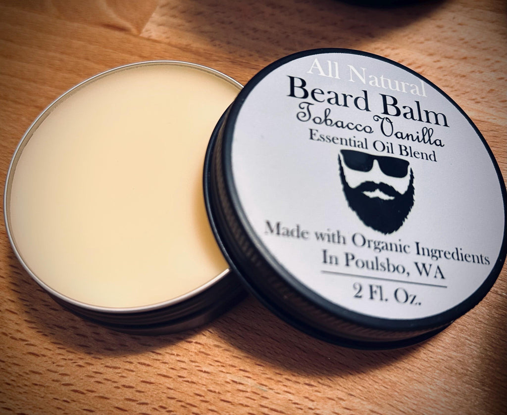 Organic Beard Balm for Men | Softens, Moisturizes Facial Hair (2oz Tin)
