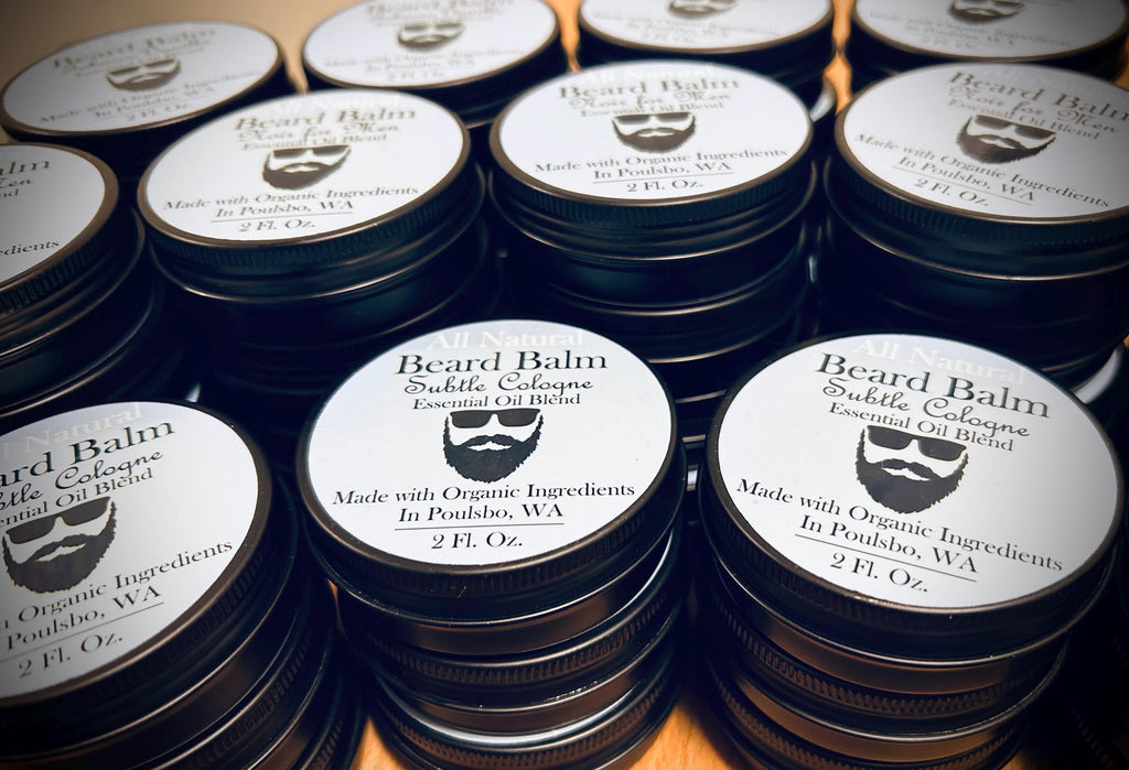 Organic Beard Balm for Men | Softens, Moisturizes Facial Hair (2oz Tin)