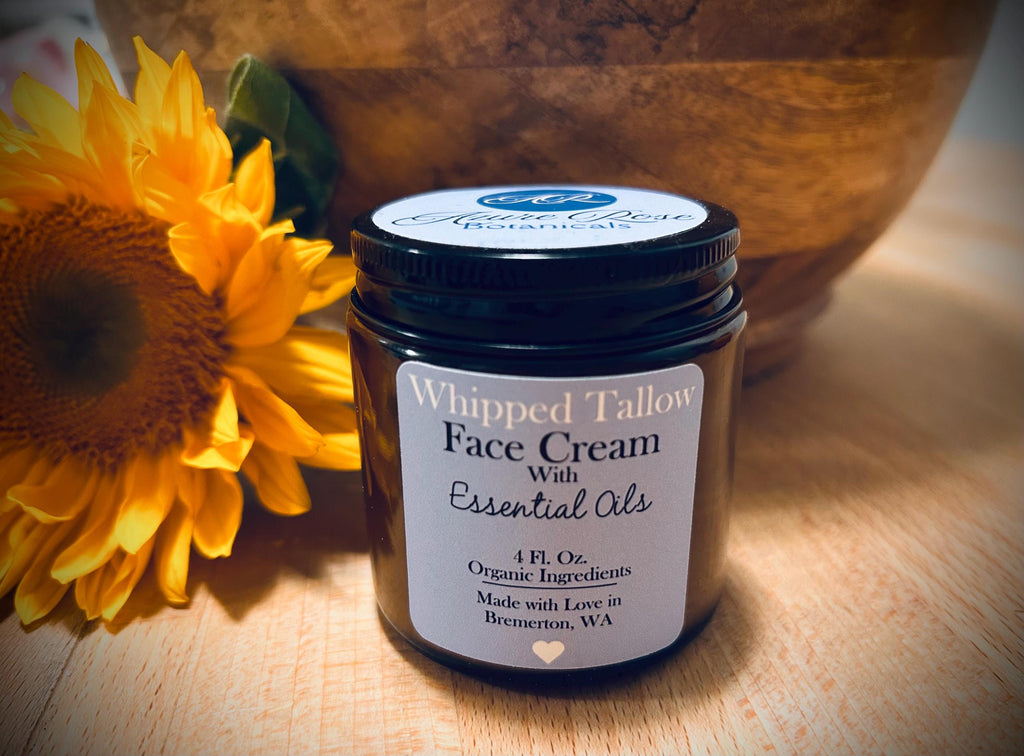 Whipped Tallow Face Cream with Essential Oils • ARTISAN BATCH • Organic Anti-Aging Skincare