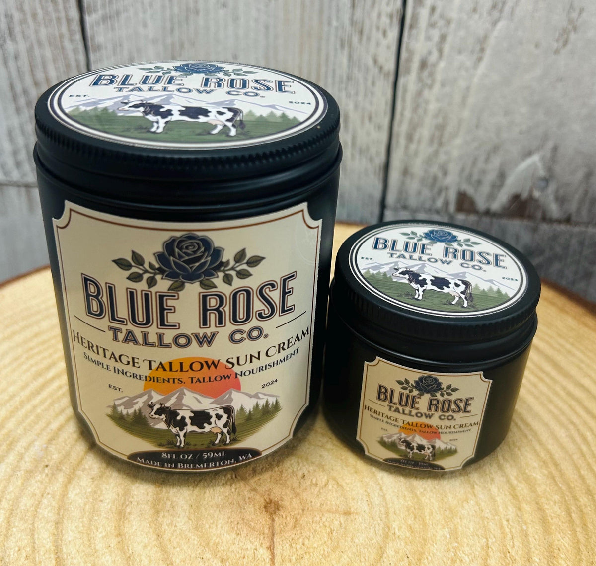Heritage Tallow Sun Cream • Grass-Fed Tallow, Zinc Oxide, Botanical Oils