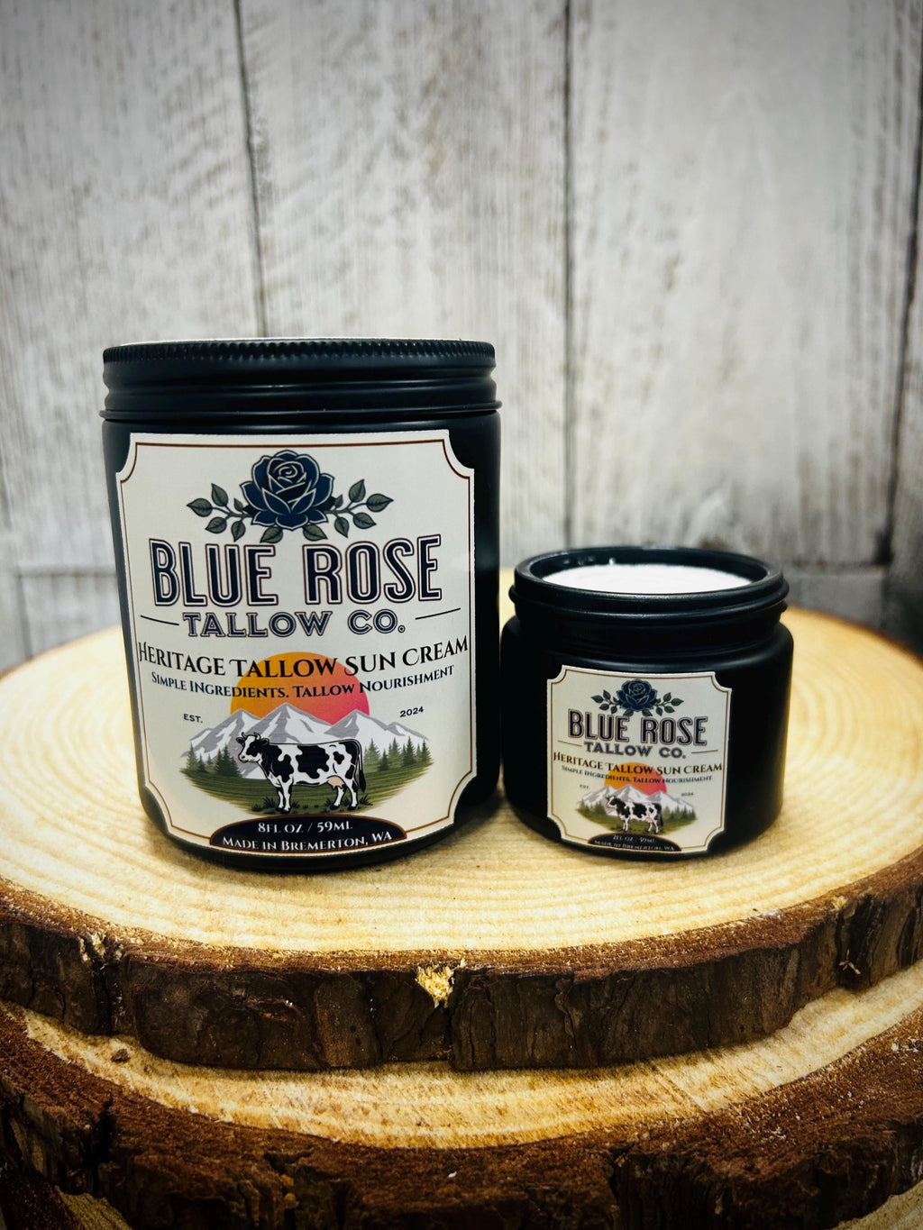 Heritage Tallow Sun Cream • Grass-Fed Tallow, Zinc Oxide, Botanical Oils