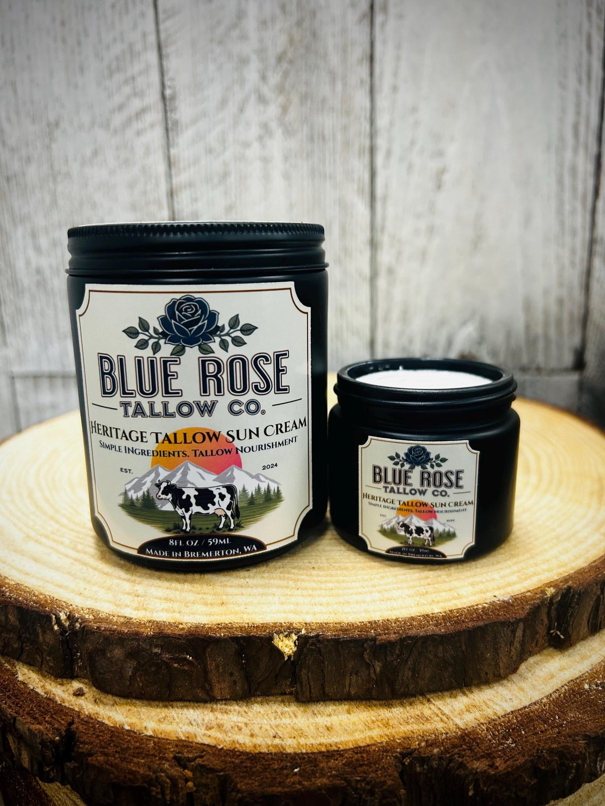 Heritage Tallow Sun Cream • Grass-Fed Tallow, Zinc Oxide, Botanical Oils