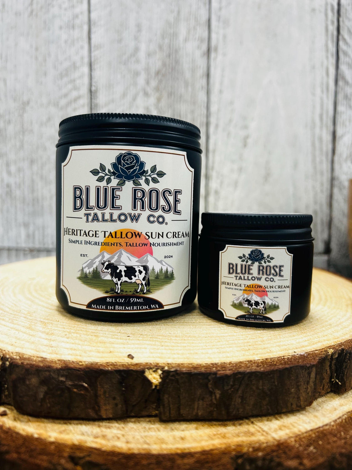 Heritage Tallow Sun Cream • Grass-Fed Tallow, Zinc Oxide, Botanical Oils