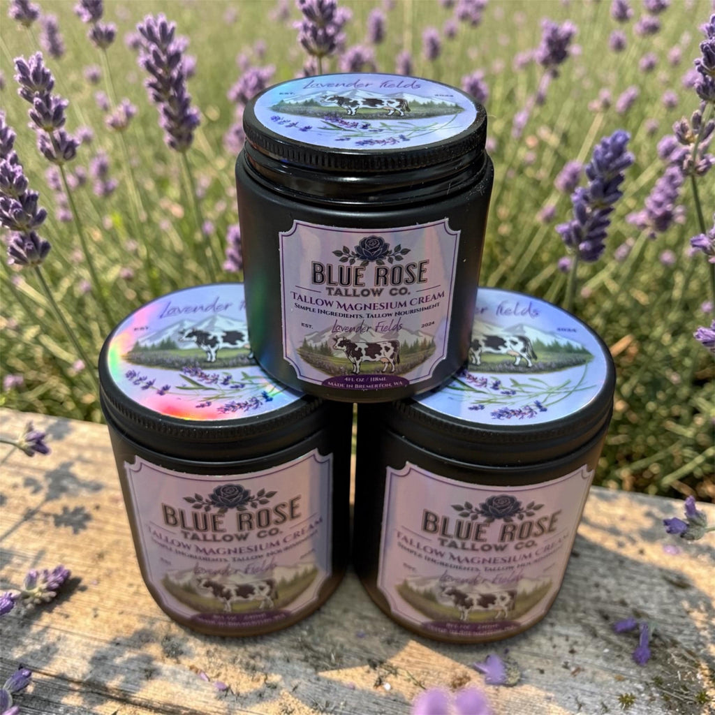 Lavender Magnesium Tallow Cream | Whipped Body Butter, Moisturizer