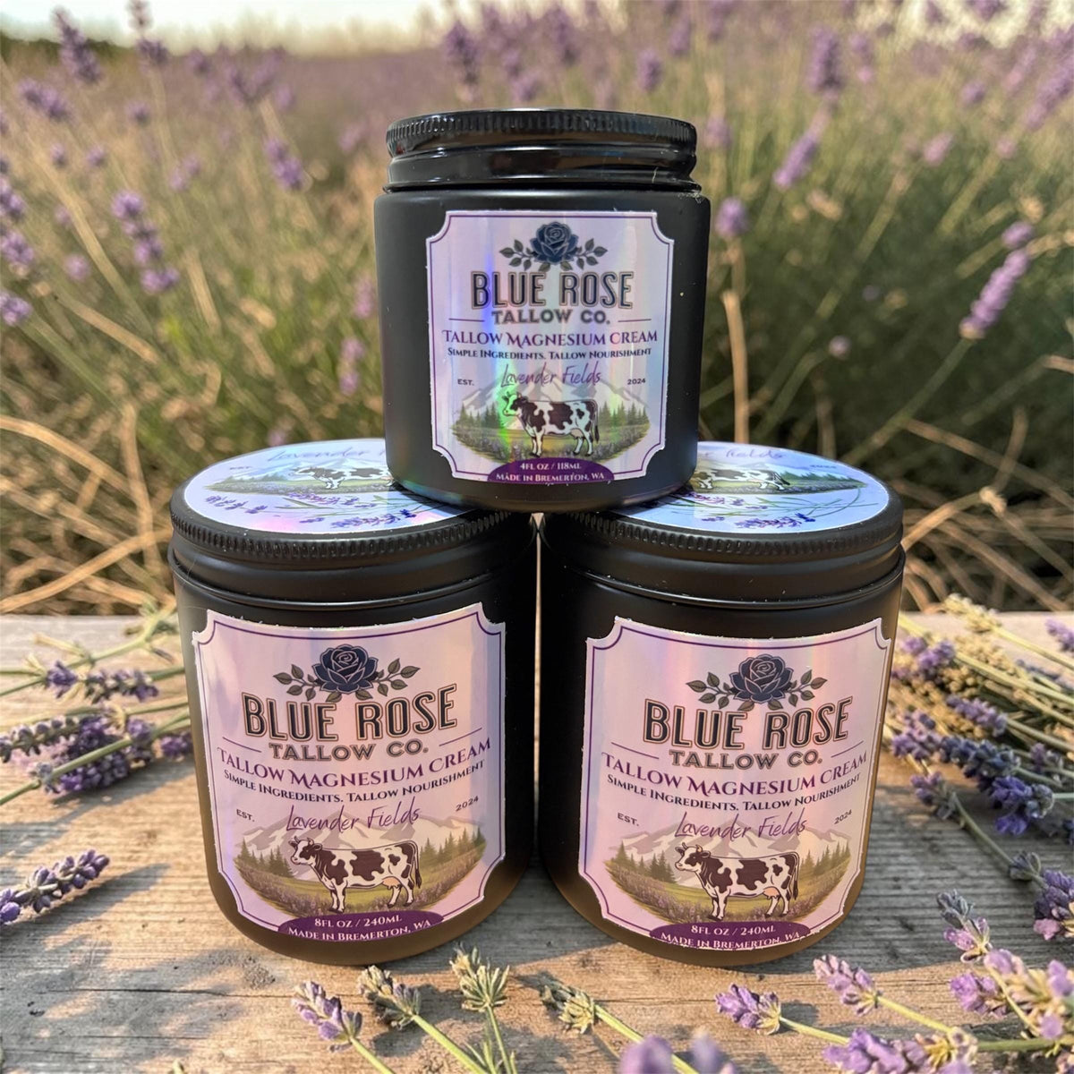 Lavender Magnesium Tallow Cream | Whipped Body Butter, Moisturizer