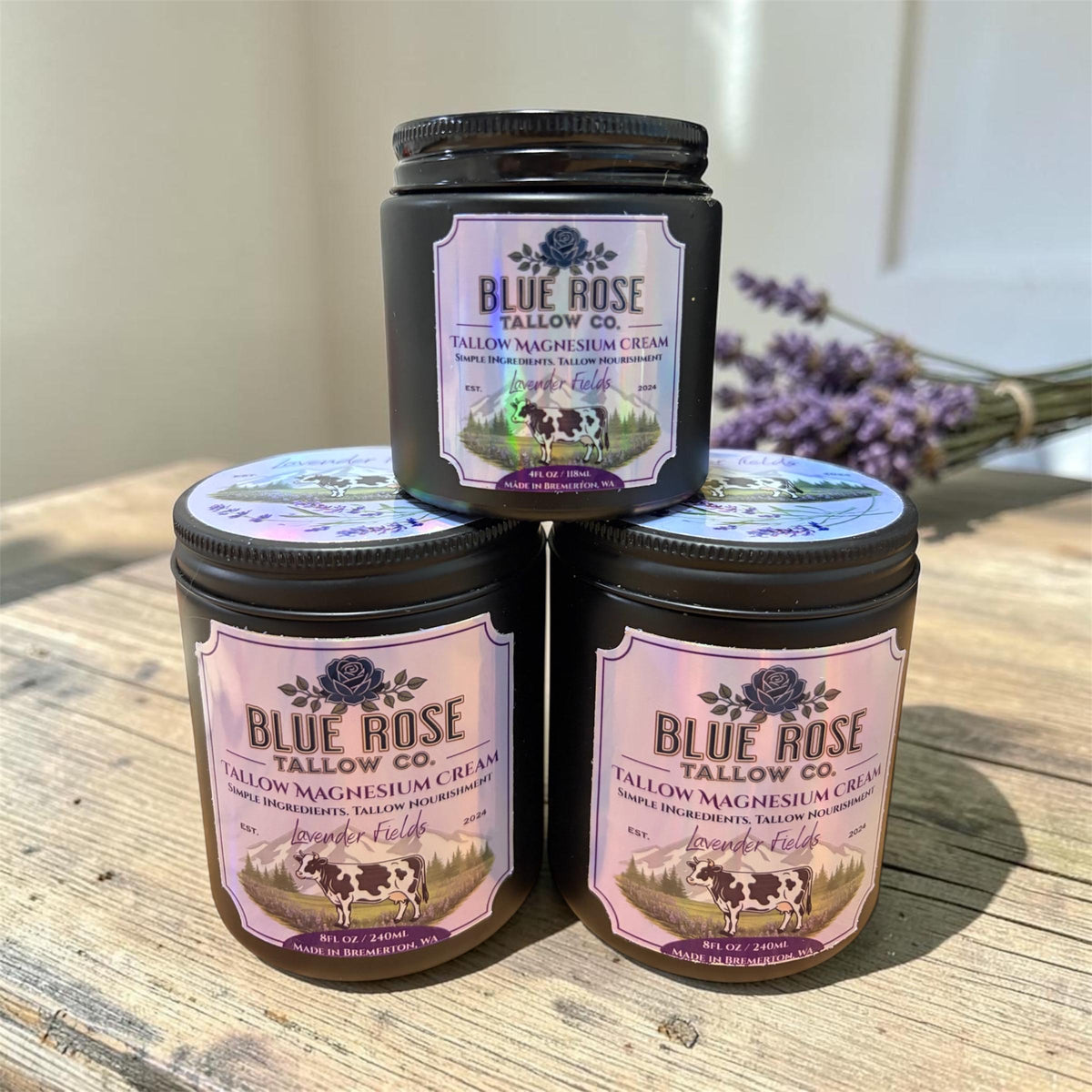Lavender Magnesium Tallow Cream | Whipped Body Butter, Moisturizer