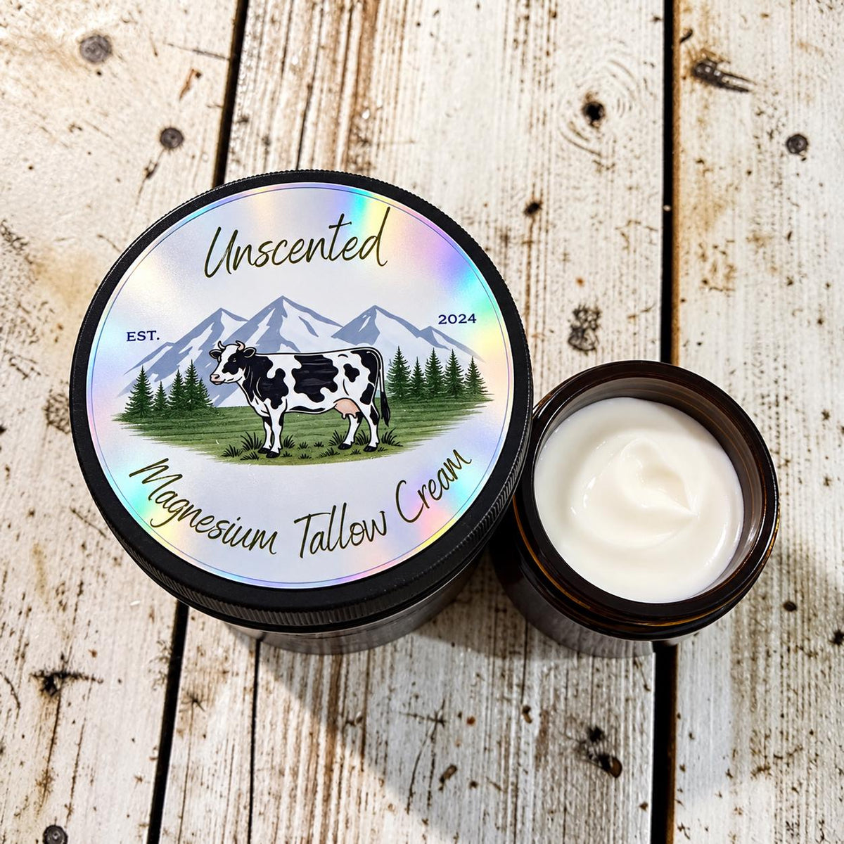 Unscented Magnesium Tallow Cream | Grass-Fed Tallow Body Butter