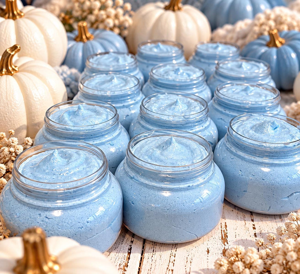 Pumpkin Marshmallow Tallow Sugar Scrub | Whipped Anti-Aging Body Scrub | Natural & Organic Moisturizing Exfoliating Body Wash